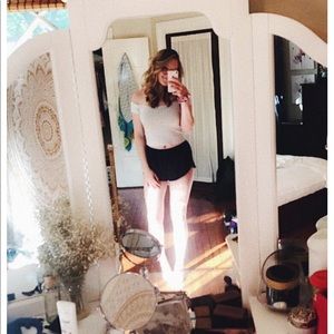 Cute and breezy off the shoulder crop top:)